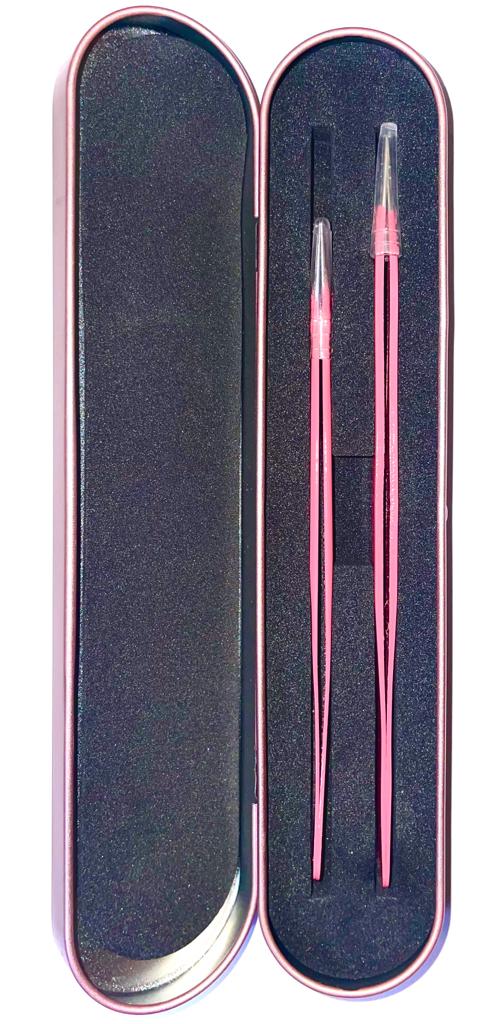 ESTUCHE VACÍO PARA PINZAS DE COLOCACIÓN DE PESTAÑAS 2 ESPACIOS